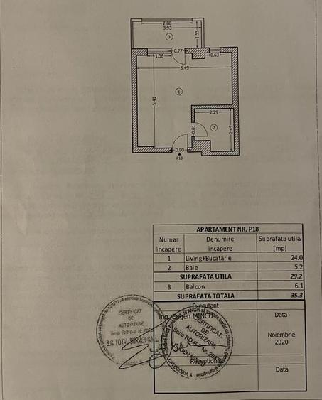 Apartament cu 2 camere semidecomandat în Chiajna