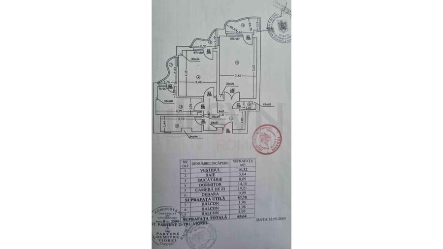 Apartament cu 2 camere decomandat în Unirii