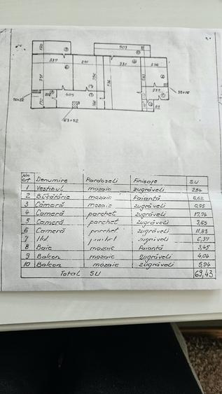 Apartament cu 3 camere decomandat în Titan
