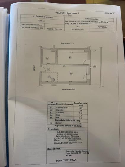 Apartament cu 2 camere în Nord
