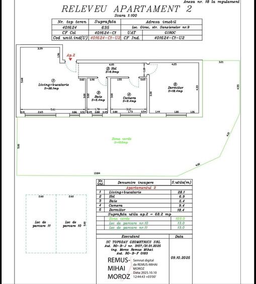 Apartament cu 3 camere decomandat în Calea Urseni