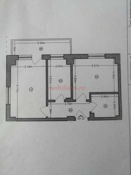 Apartament cu 2 camere decomandat în Berceni
