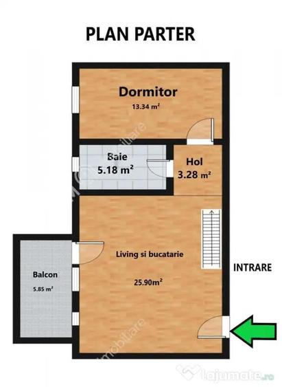 Apartament cu 4 camere 2 bai si balcon zona Rahovei din Sibi - 4