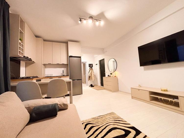 Apartament cu 2 camere semidecomandat, mobilat în Otopeni