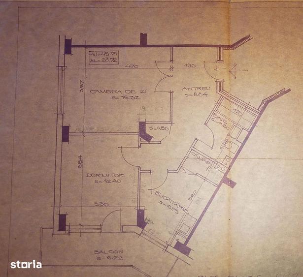 Apartament cu 2 camere decomandat în Decebal