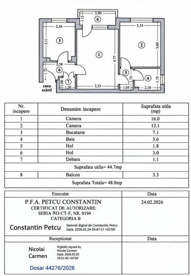 Apartament cu 2 camere semidecomandat, mobilat în Tomis Nord