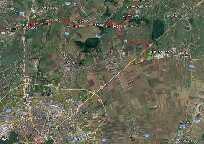 Teren Construcții intravilan de 155000 mp, în Prejmer