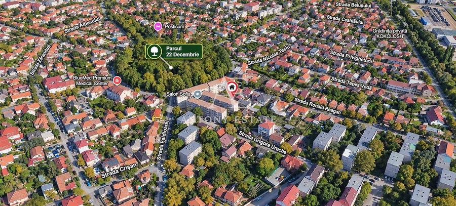 Apartament cu 3 camere semidecomandat în Cantemir