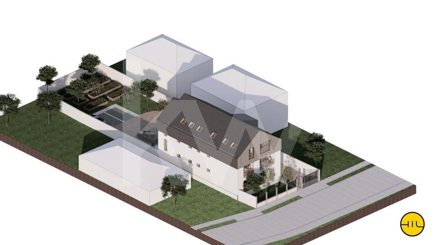 Casă individuală cu 8 camere cu Teren 812 Mp în Central