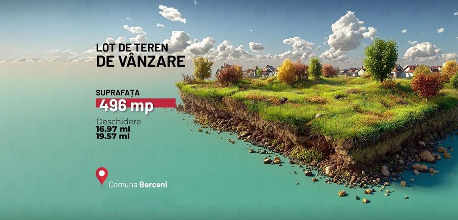 Teren Construcții intravilan de 496 mp, în Berceni