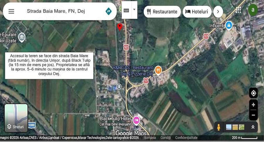 Teren de 2000 mp, în Central