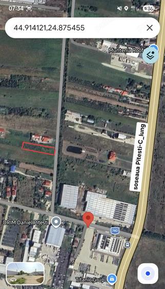 Teren de 1740 mp, în Mărăcineni