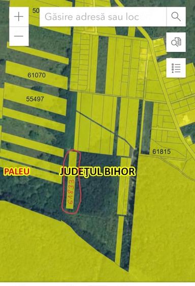 Teren de 4700 mp, în Paleu