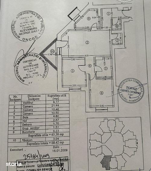 Apartament cu 3 camere în Ștefan cel Mare