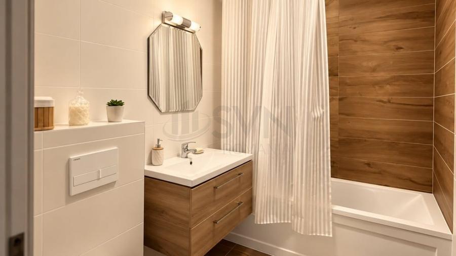Apartament cu 2 camere semidecomandat, mobilat în Nord