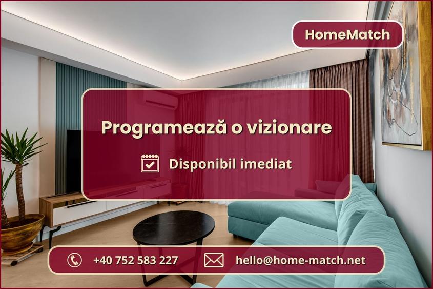 Apartament cu 2 camere semidecomandat, mobilat în Pipera