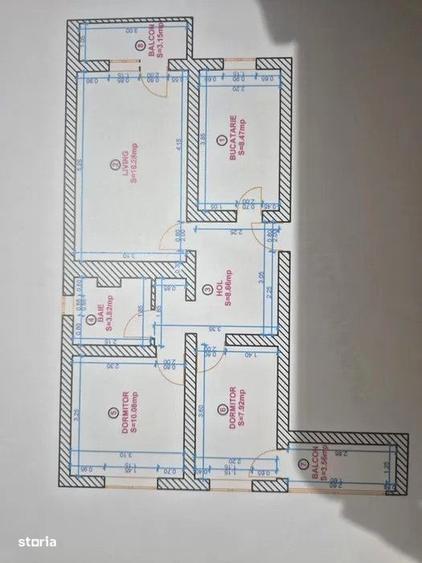 Apartament cu 3 camere decomandat în Vasile Aaron