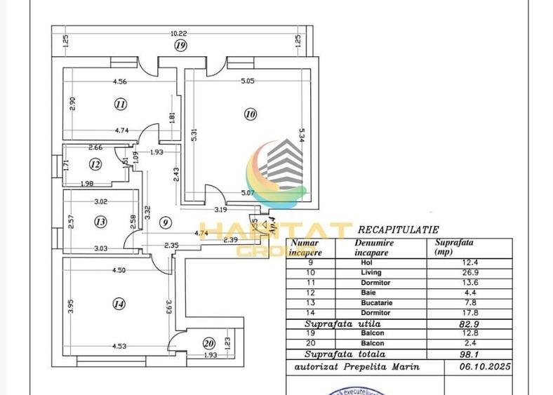 Apartament cu 3 camere decomandat în Berceni