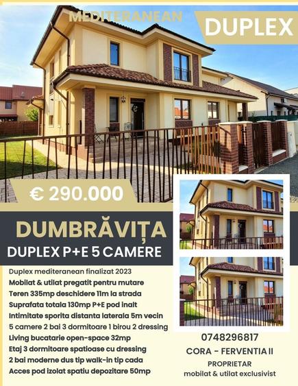Casă cu 4 camere în Dumbrăvița