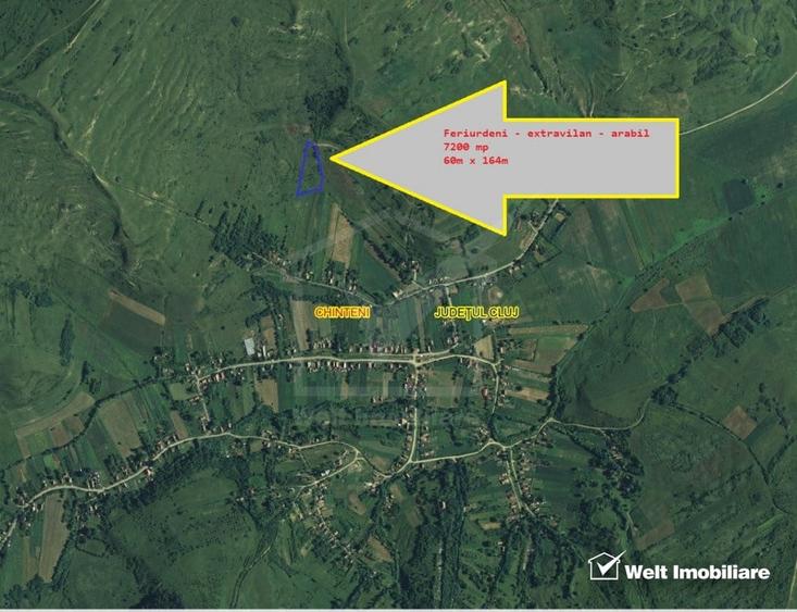 Teren agricol extravilan de 7200 mp, în Feiurdeni