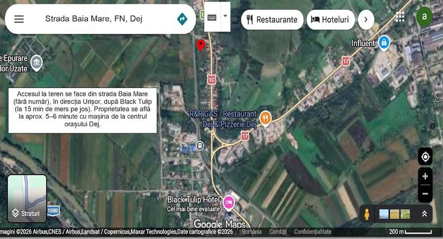 Teren de 2000 mp, în Central