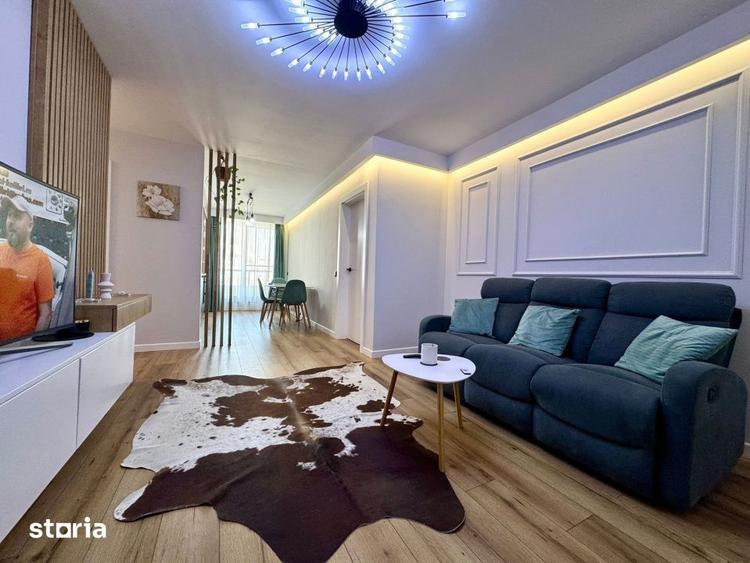 Apartament cu 3 camere semidecomandat, mobilat în Gruia