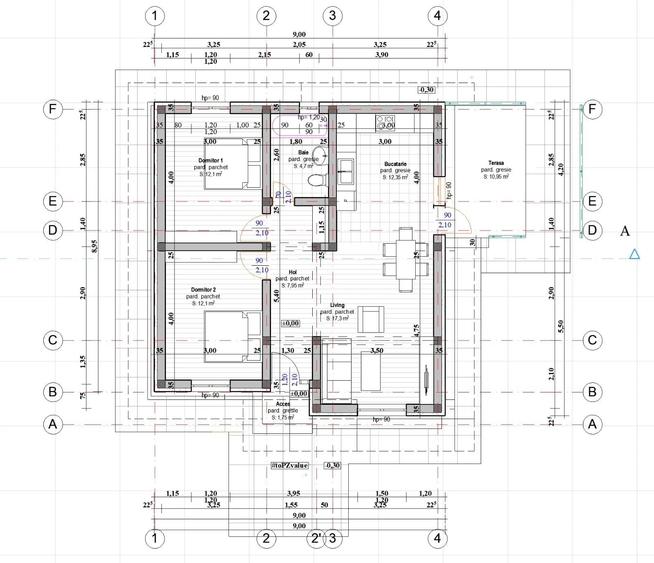 Casă individuală cu 3 camere cu Teren 306 Mp în Cug
