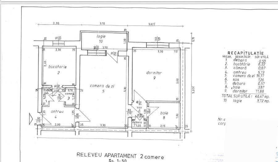 Vanzare apartament 2 camere, confort 1, etaj 2 in Ploiesti, zona Nord - 10