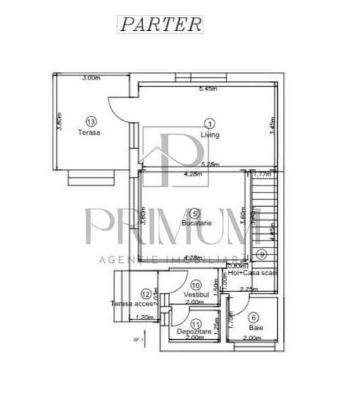Duplex cu 4 camere cu Canalizare în Giroc