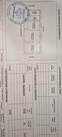 Apartament cu 3 camere semidecomandat în Central