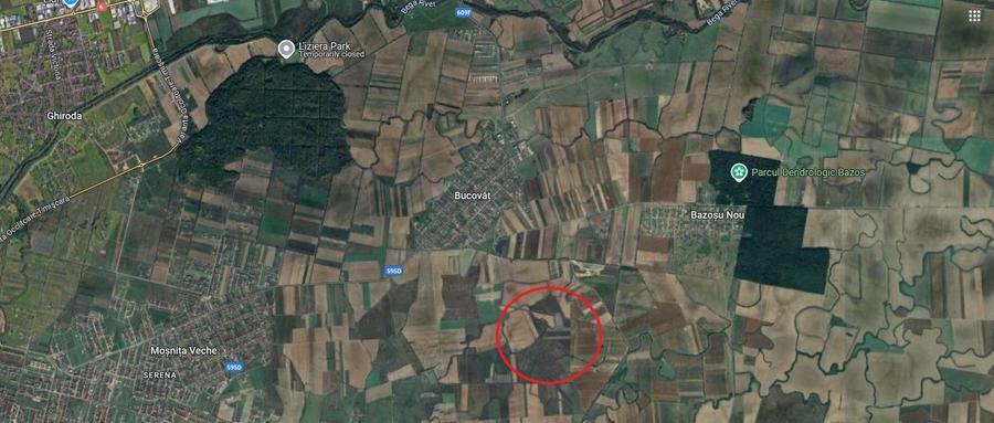 Teren agricol extravilan de 16000 mp, în Bucovăț (Remetea Mare)