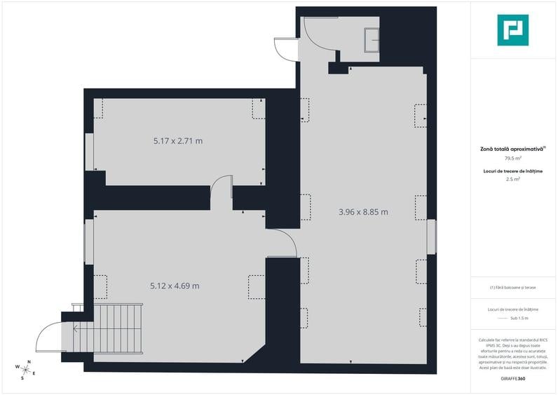Apartament cu 3 camere semidecomandat în Boul Roșu