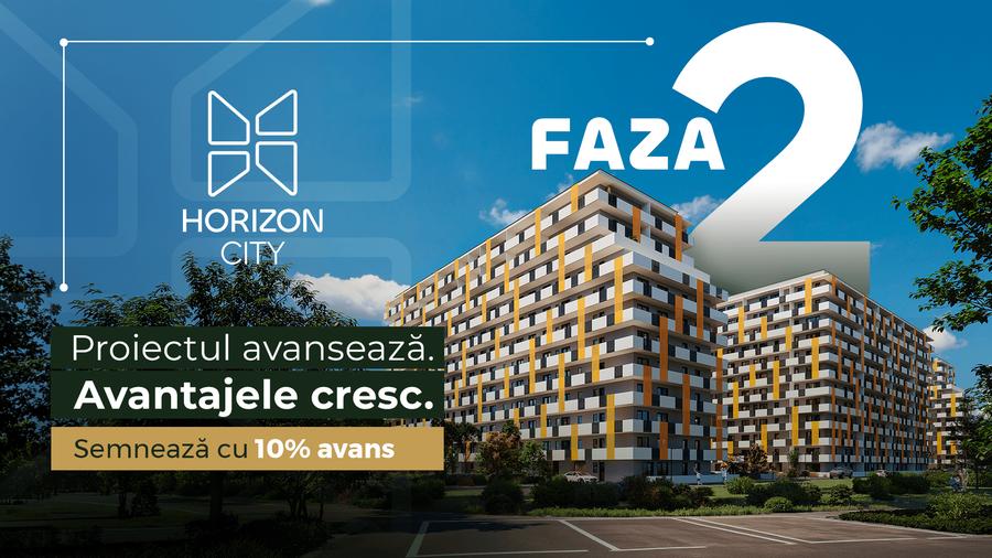 Horizon City: Apartament 1 Cameră cu Parcare Inclusă - Comision 0% - 10