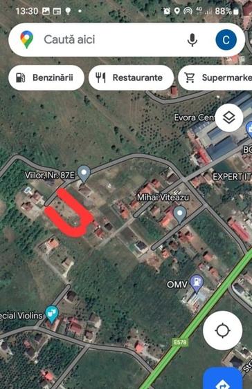 Teren Construcții intravilan de 1200 mp, în Central