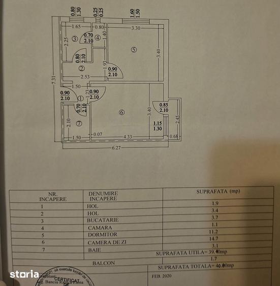 Apartament cu 2 camere decomandat în Vest