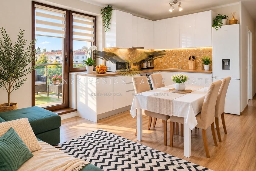Apartament cu 3 camere semidecomandat, mobilat în Mărăști