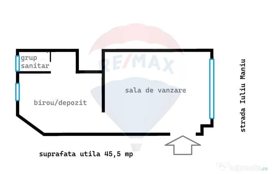 Spațiu comercial, de 45 mp, în Cetatea