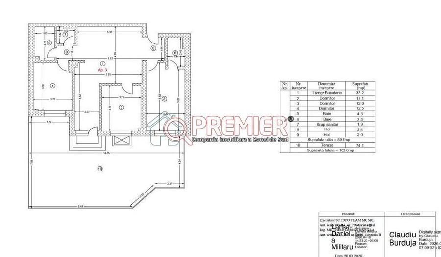 4 camere premium si curte 74mp - Metrou Berceni - 9