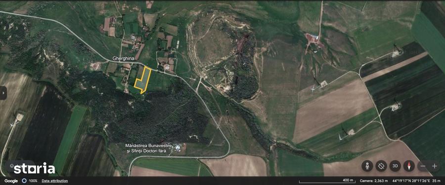 Teren de 10000 mp, în Mircea Vodă