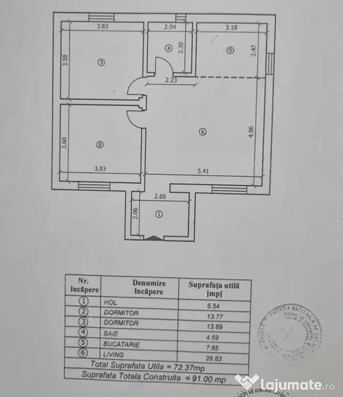 Casă cu 3 camere cu Teren 380 Mp în Letea