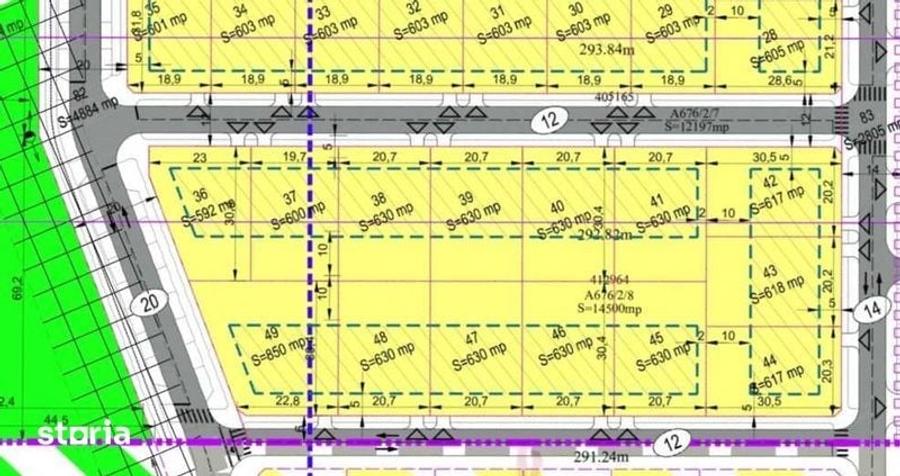 Proprietar vand parcela 592mp, 2 fronturi stradale. - 1