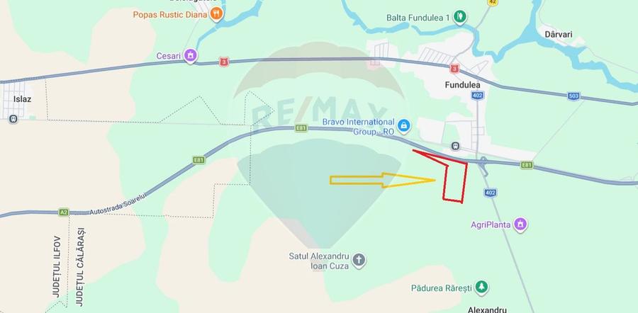 Teren agricol extravilan de 17112 mp, în Exterior Sud