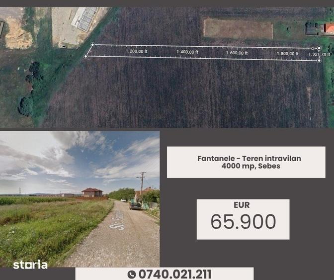 Teren de 4000 mp, în Central