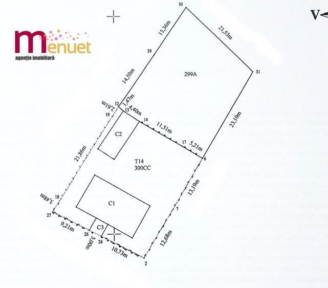 Casă cu 2 camere cu Teren 1167 Mp în Ciucurova