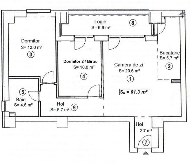 Apartament cu 3 camere,complet mobilat si utilat,zona Centrala - 14