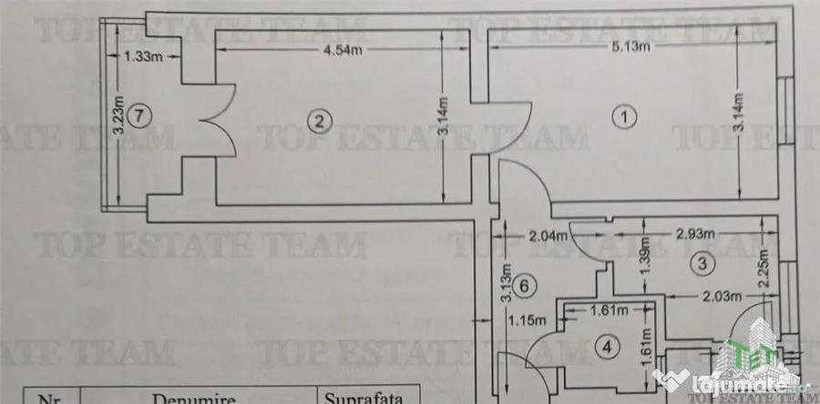Apartament cu 2 camere semidecomandat în Barbu Văcărescu