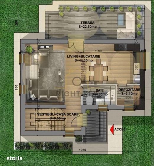 Casă cu 4 camere cu Teren 468 Mp în Tărtășești