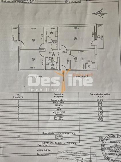 Apartament cu 3 camere decomandat, mobilat în Ultracentral