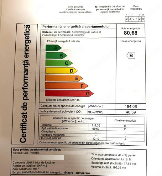 Apartament cu 3 camere decomandat în Vest
