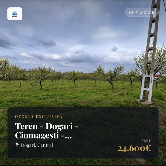 Teren Construcții intravilan de 8200 mp, în Dogari